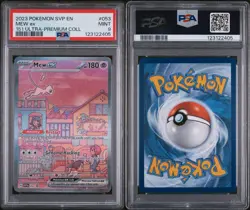 2023 POKEMON SVP EN-SV BLACK STAR PROMO 151 ULTRA-PREMIUM COLL #053 MEW EX PSA 9 - Image 3