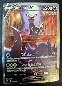 Umbreon V 189/203 Full Art Ultra Rare Evolving Skies Pokemon Card NM - Image 1