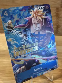 One Piece Promotion Cards - Marco Pre-Release Winner Gold Foil Promo P-071 - Image 3