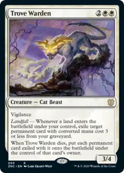Trove Warden Zendikar Rising Commander NM White Rare MAGIC MTG CARD ABUGames - Image 1