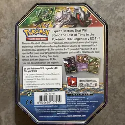 Pokemon TCG Black & White Darkrai Rayquaza Mewtwo EX Collector's EmptyTin (2012) - Image 2