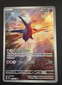 Latios 203/191 Illustration Rare Surging Sparks Pokemon Card NM - Image 2
