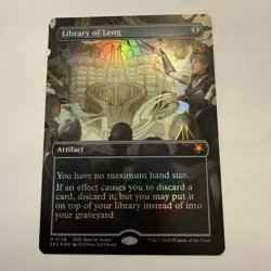 Library of Leng FOIL Borderless 158 Special Guests SOS SPG MTG Mythic Unplayed - Image 1