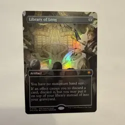 Library of Leng FOIL Borderless 158 Special Guests SOS SPG MTG Mythic Unplayed - Image 2