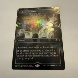 Library of Leng FOIL Borderless 158 Special Guests SOS SPG MTG Mythic Unplayed - Image 4