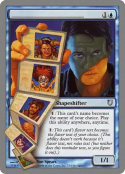 No Name Unhinged PLD Blue Uncommon MAGIC THE GATHERING MTG CARD ABUGames - Image 1