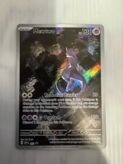 MEWTWO - SVP 052 Pokemon TCG Scarlet Violet 151 Black Star Promo Full Art - Image 1