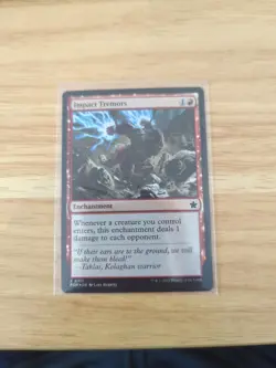 Impact Tremors 0717 Magic the Gathering Foundations Foil Card - Image 1