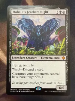 Maha, Its Feathers Night Bloomburrow MTG NM - Image 1