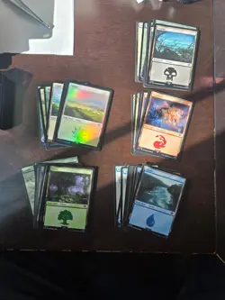 MTG: Lord of the Rings,Island,Forest,Mountain,Plains,Swamp. A BUNCH-53 cards - Image 1