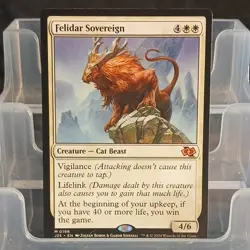 Magic: The Gathering Felidar Sovereign White Creature Jumpstart 2024 0198 - Image 1