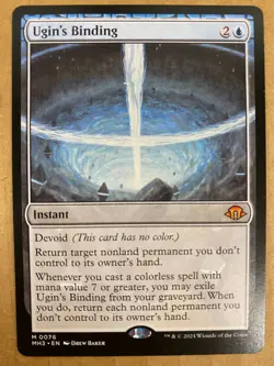 MTG 1x Ugin's Binding # 76 Modern Horizons 3 Magic the Gathering Card x1 NM - Image 1