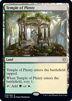 Temple of Plenty FOIL Theros Beyond Death NM Land Rare MAGIC MTG CARD ABUGames - Image 1