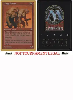 Mogg Flunkies (Ben Rubin - 1998) World Championship HEAVILY PLD CARD ABUGames - Image 1