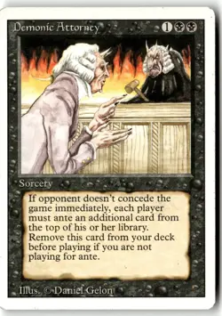MTG Demonic Attorney [3ED - 103] LP 4-45 - Image 1