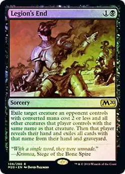 Legion's End FOIL Core Set 2020 / M20 NM Black Rare MAGIC MTG CARD ABUGames - Image 1