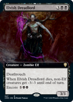 Elvish Dreadlord (Extended Art) FOIL Commander Legends NM CARD ABUGames - Image 1