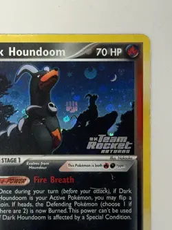 Pokemon TCG Dark Houndoom 037/109 Team Rocket Returns Reverse Holo Stamp - Image 3