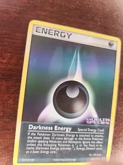 Darkness Energy Holo Ex Delta Species Pokemon Card WOTC - Image 2