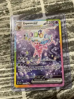 Pokemon Espeon Ex 155/131 Prismatic Evolutions Special Illustration Rare SIR PRE - Image 2
