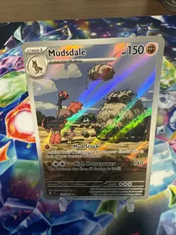 Mudsdale 175/162 Temporal Forces Illustration Rare Holo Pokemon Card - Image 1