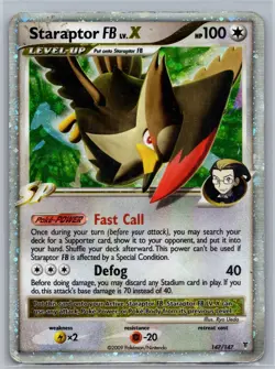 Staraptor FB LV.X 147/147 Holo LV.X Rare Supreme Victors HP / DMG Pokemon - Image 1