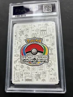 2019 POKEMON 2019 WORLD CHAMPIONSHIPS DECK: PERFECTION #71 MEWTWO & MEW GX PSA10 - Image 2