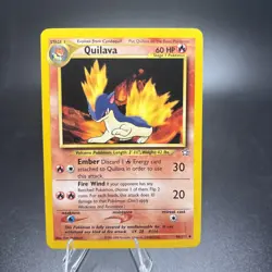 Pokemon Quilava 46/111 Neo Genesis Vintage Unlimited Common (NM) -j - Image 1