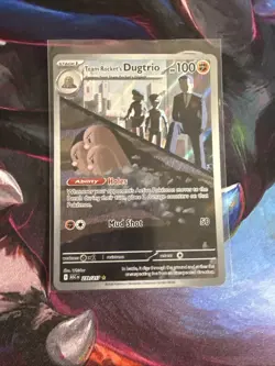 Team Rockets Dugtrio 239/217 - Pokemon TCG - Ascended Heros Illustration Rare - Image 1