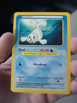 Seel Holo Banned Pokemon Funskool Vintage 2004 Nintendo Creatures India f11 - Image 1