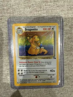 Dragonite - 4/62 Fossil Unlimited Holo Rare Pokemon - LP/MP - Image 1