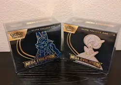 Pokemon TCG Mega Evolution Elite Trainer Box ETB Lucario and Gardevoir Set of 2 - Image 1