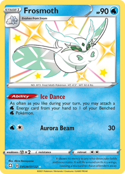 Frosmoth SV034/SV122 Shiny Rare Shining Fates Shiny Vault Pokemon Near Mint - Image 1
