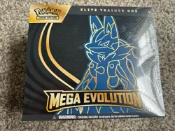 Mega Evolution Elite Trainer Box ETB Mega Lucario Pokemon TCG NEW Sealed - Image 1