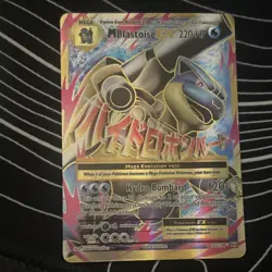 Pokemon M Blastoise EX Full Art Holo Ultra Rare 102/108 Evolutions English - Image 1