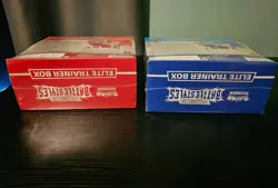 Pokemon Sword & Shield Battle Styles 2 ETBs (Red & Blue) Sealed - Image 4