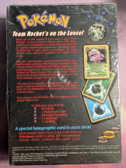 Team Rocket Devastation Theme Deck Pokemon Year 2000 FACTORY SEALED - Image 2
