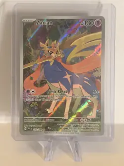 Pokemon Zacian 100/094 Phantasmal Flames Full Art Holo Rare 130 HP English - Image 1
