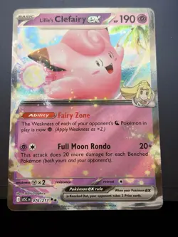 Lillie's Clefairy ex 076/217 Double Rare ME: Ascended Heroes Pokemon Near Mint - Image 1