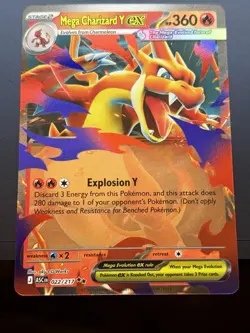 Mega Charizard Y ex 022/217 Ascended Heroes Double Rare Holofoil Pokemon See Pic - Image 1