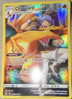 Pokemon Charizard TG03/TG30 Ultra Rare Full Art Holo 170 HP Royal Blaze - Image 1