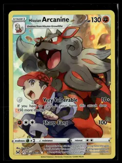Pokemon TCG SWSH11: Lost Origin Trainer Gallery #TG08/TG30 Hisuian Arcanine - Image 1