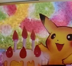 Pokemon Pikachu Holo Birthday Celebrations 25th Classic Collection #24 - Image 2