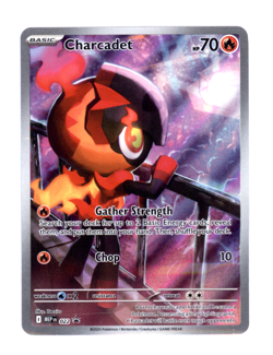 2025 Pokemon TCG Charcadet 22 PFL Full Art Black Star Promo NM Pack Fresh 🐦‍🔥 - Image 1
