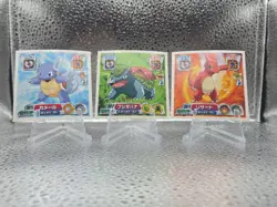 2004 Pokemon Amada ADV Part 4 Stickers Charmeleon Venusaur Wartortle Lot - Image 3