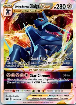 Origin Forme Dialga VSTAR SWSH256 Promo SWSH Black Star Pokemon Near Mint - Image 1