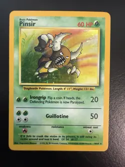Pokemon TCG Pinsir Jungle 9/64 Holo Unlimited Holo Rare - Image 1