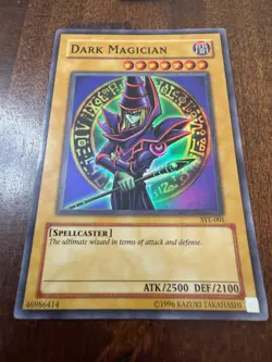 Konami Yugioh Dark Magician SYE-001 Limited Edition Super Rare Yu-Gi-Oh Holo '96 - Image 1