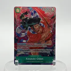 One Piece Kouzuki Oden OP02-030 Alt Art SR Foil - Paramount War NM ENGLISH - Image 1