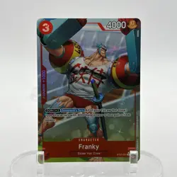 One Piece Franky ST21-011 C Parallel Foil - Starter Deck EX Gear 5 NM ENGLISH - Image 1